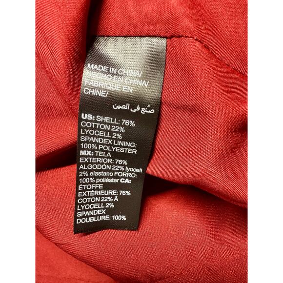 White House Black Market Red Wine Velvet Blazer Size 4 - Picture 6 of 8